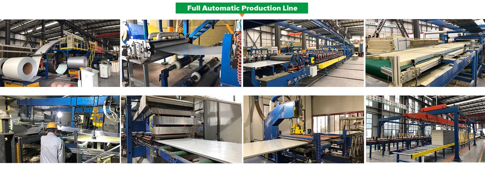 Sandwich panel production line